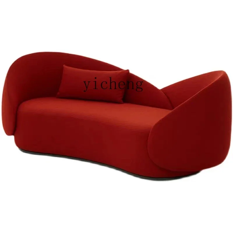 

TQH Light Luxury Embrace Curved Accommodation Special-shaped Sales Office Beauty Salon Clothing Store Double Sofa