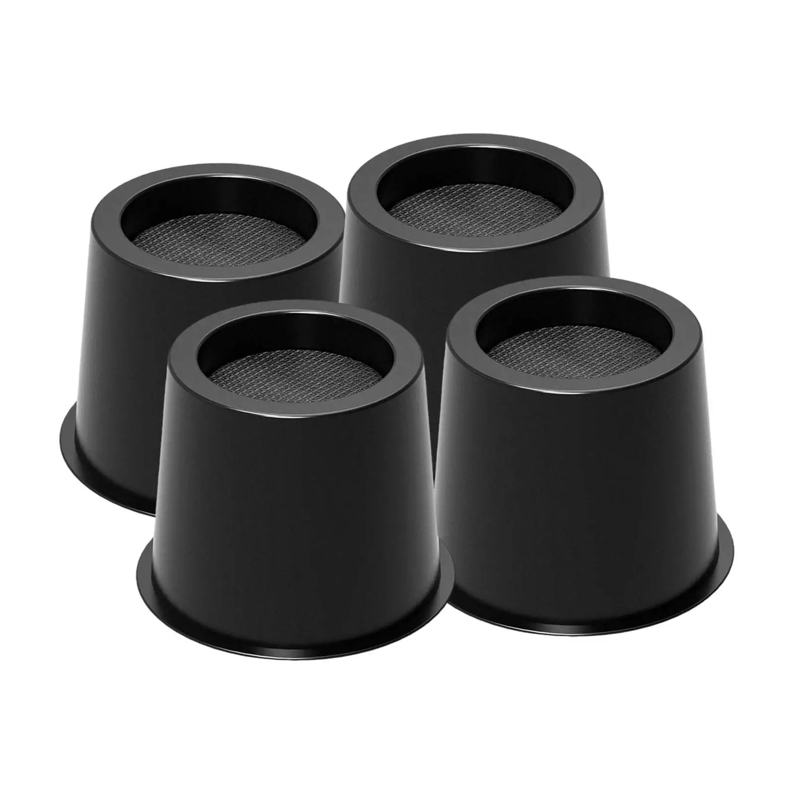 Bed Risers Non Slip Anti Scratch for Platform Bed Frame Elevators Furniture Risers 4 inch High for Sofa Desk Chair Table Cabinet