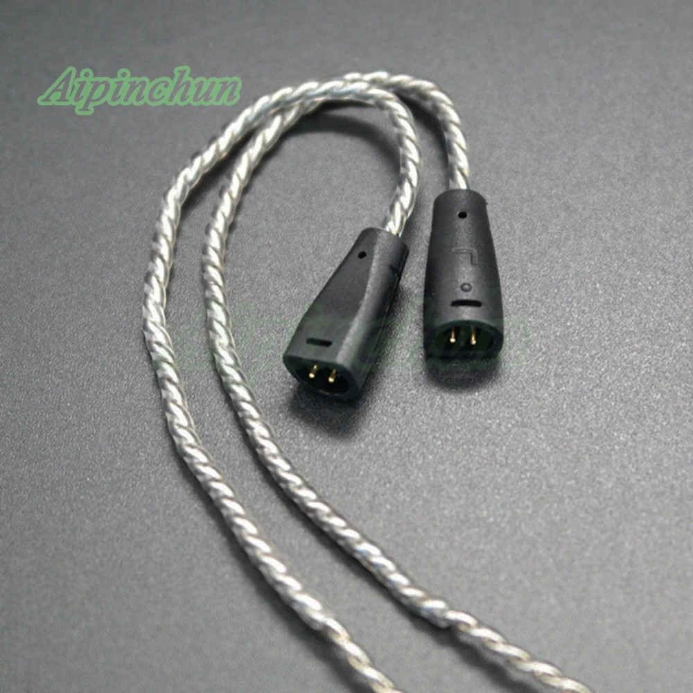 Aipinchun запасной кабель для наушников OCC посеребренный провод для IE8 IE80 IE8i