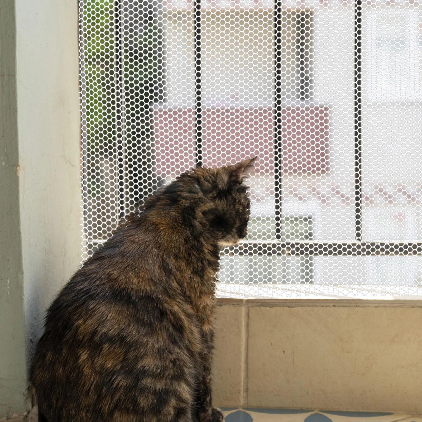 

Pet Scat Mat Outdoor Cat Deterrent Repellent Mesh High Grade Plastic Handrail Window Gap Pet Safety Protection