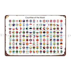 Countries Of World Metal Signs Rusty Home Club Bar Club Tin Sign Poster