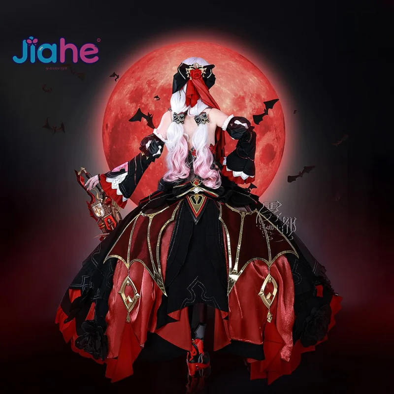 Тереза Апокалипсис, игра Honkai Impact 3, костюм для косплея под луной, карнавальный костюм на Хэллоуин, готическое платье, милая униформа Лолиты