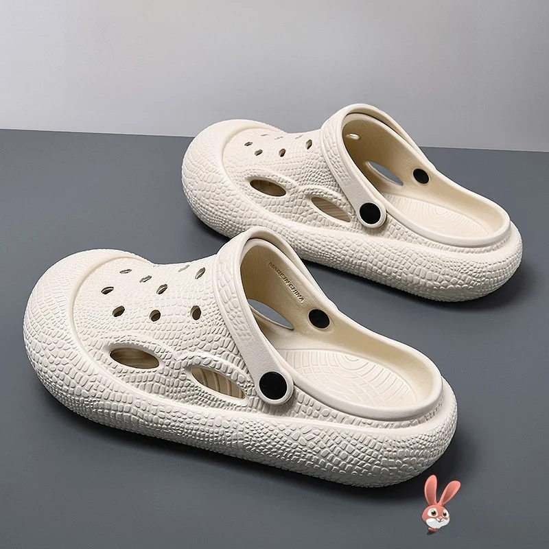 

Men's Summer 2026 New Slippers Anti-slip Breathable Thick Bottom Driving Package Head Sports Beach Shoes ABEYINUOR Love Beijin