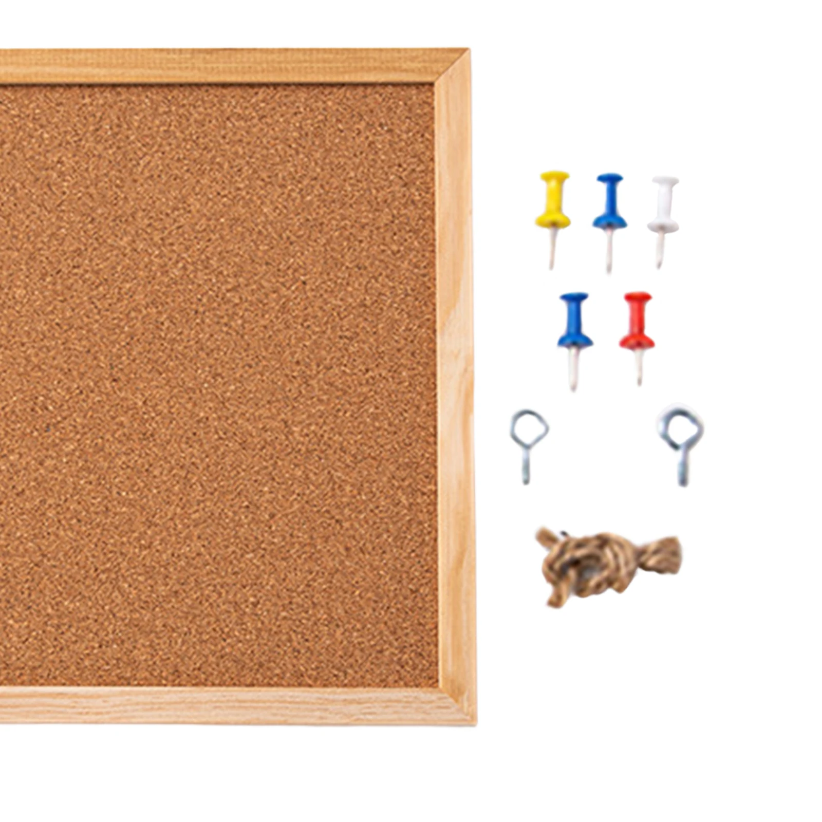 INS Cork Bulletin Board Message Board Decorative Display Board Decoration with Push Pins Photo Display Board Kitchen Cork Board