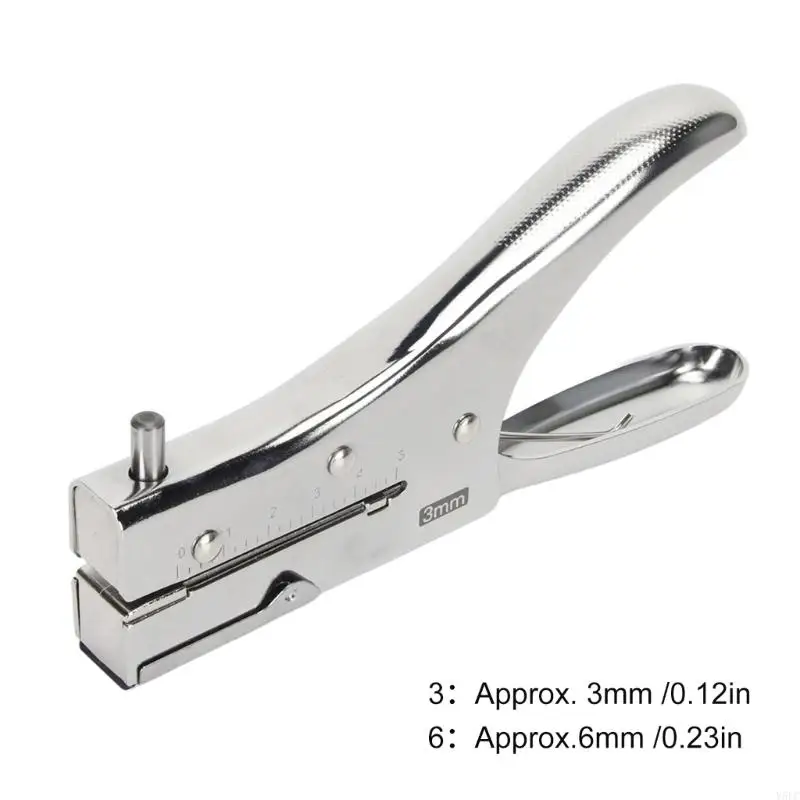 3mm 6mm Single Hole Puncher with Comfortable Handle Paper Puncher Easy to Use Portable Hole for Students