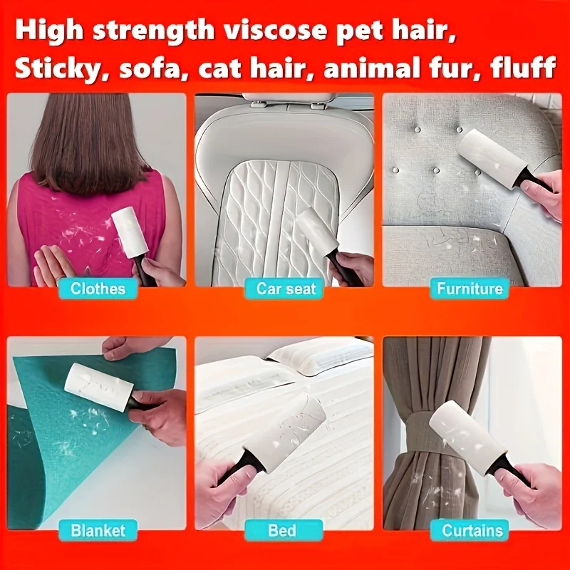 Super Strong Suction Hair Removal Roller -Ideal Choice for Furniture, Clothes | Dog and Cat Hair Cleaner，Adhesive Special Device