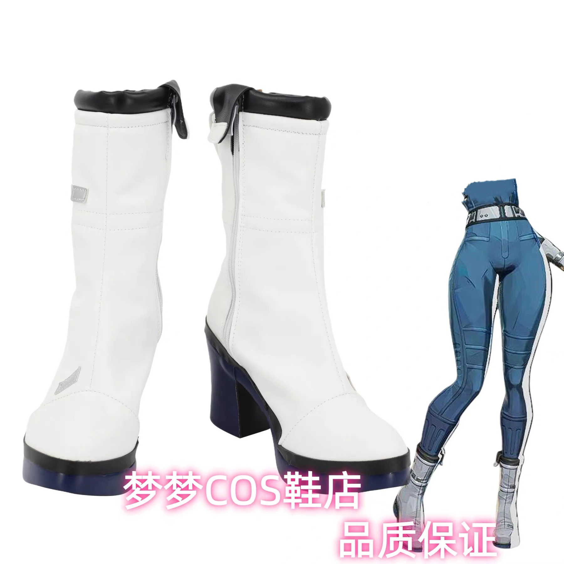 Movie Sue Storm Invisible Cosplay Shoes Boots Woman Fantastic Hero Halloween Shoes