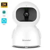 2K HD IP Camera Indoor WIFI Wireless PTZ Camera Automatic Tracking Home Security Camera Two-way Audio Baby Monitor iCSee APP