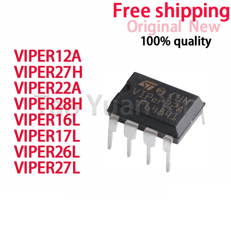 (5piece) 100% new viper12a viper27h viper22a viper28h viper16l viper17l viper26l viper27l dip-8 chipset