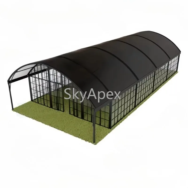 Black Aluminum Atrium Tent Customized Structure Waterproof UV Resistant for Rental Wedding Partners Outdoor Events On Sale Party