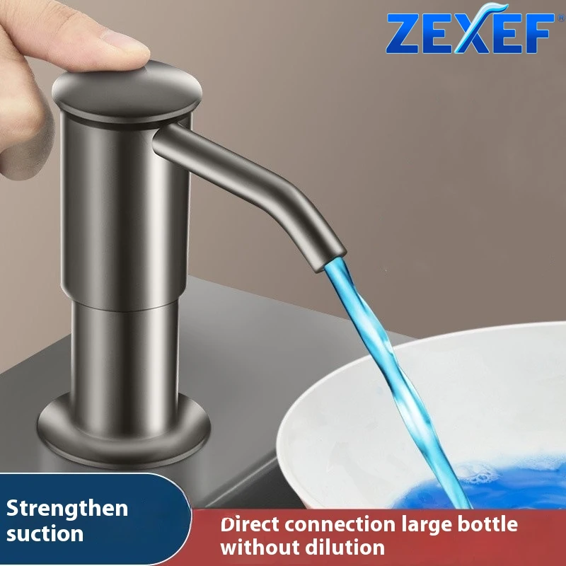 

Дозатор для мыла ZEXEF для кухонной мойки, встроенная раковина, дозатор для мыла, настольный дозатор для мыла, насос, кухонные принадлежности