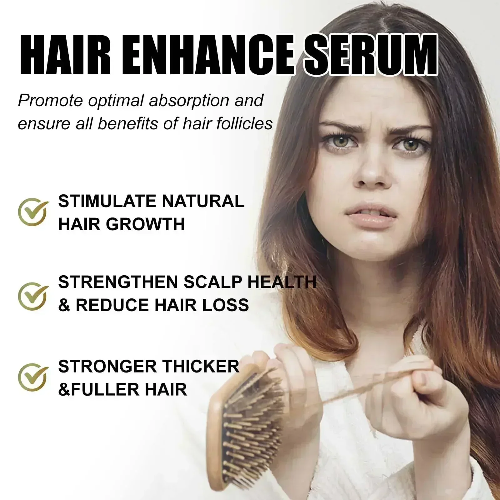 98% of buyers buy again, have more and more hair, say goodbye to baldness, thick hair,Hot selling product