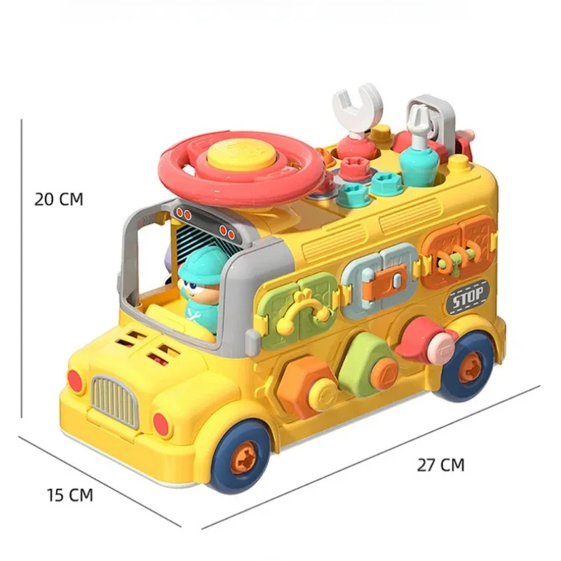 Druk bezig voor peuterreizen Peuterbus Kubus Fijne motoriek Leeractiviteit Kubus Speelgoed voor thuisschoolkinderdagverblijf