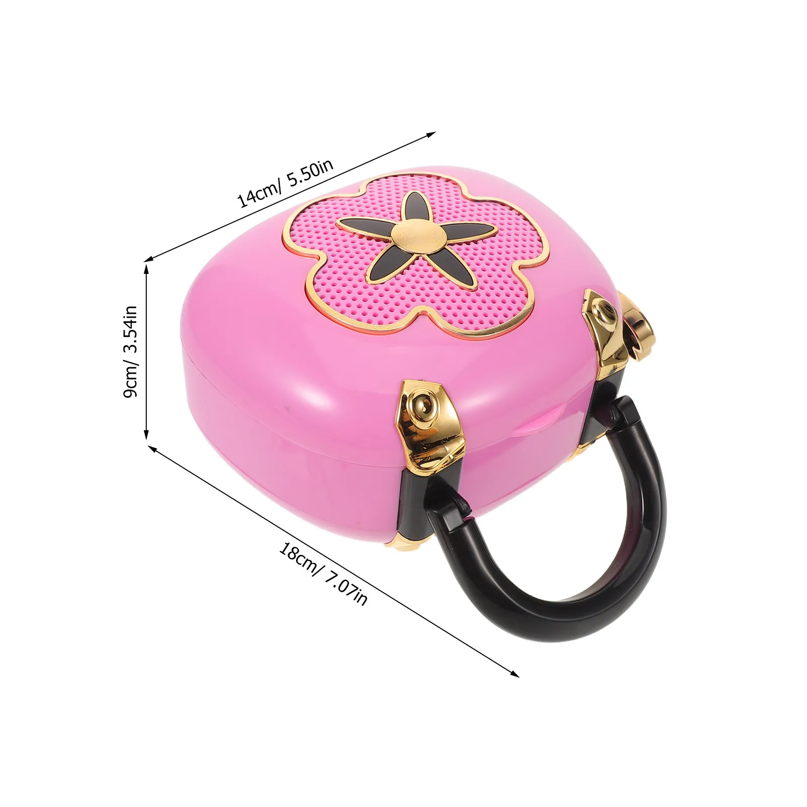 1Set Musical Jewelry Box Pink Handbag Organizer for Young Rotating Ballerina Ballet Birthday Gift Jewellery Box Musical
