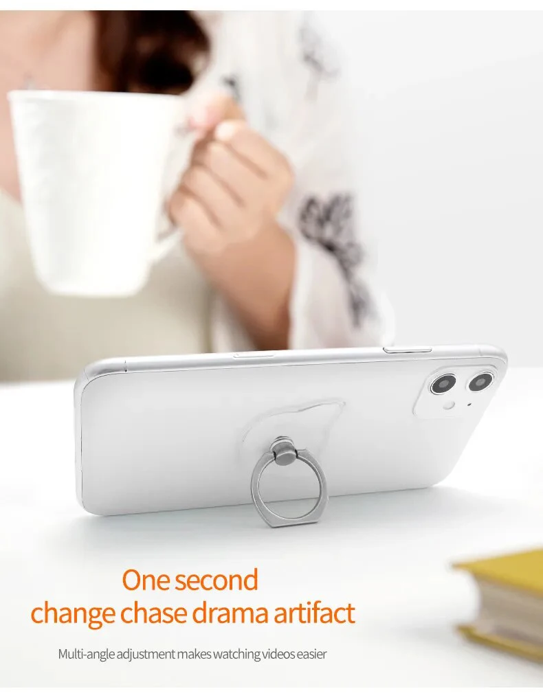 Universal Transparent Finger Ring Handy Smartphone Ständer Halter Für iPhone 12 Xiaomi Samsung Smart Telefon Auto Halterung Ständer – Detail 14
