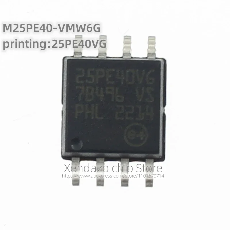 5pcs/lot M25PE40-VMW6G M25PE40VMW6G Silk screen printing 25PE40VG SOP-8 package Original genuine Memory chip