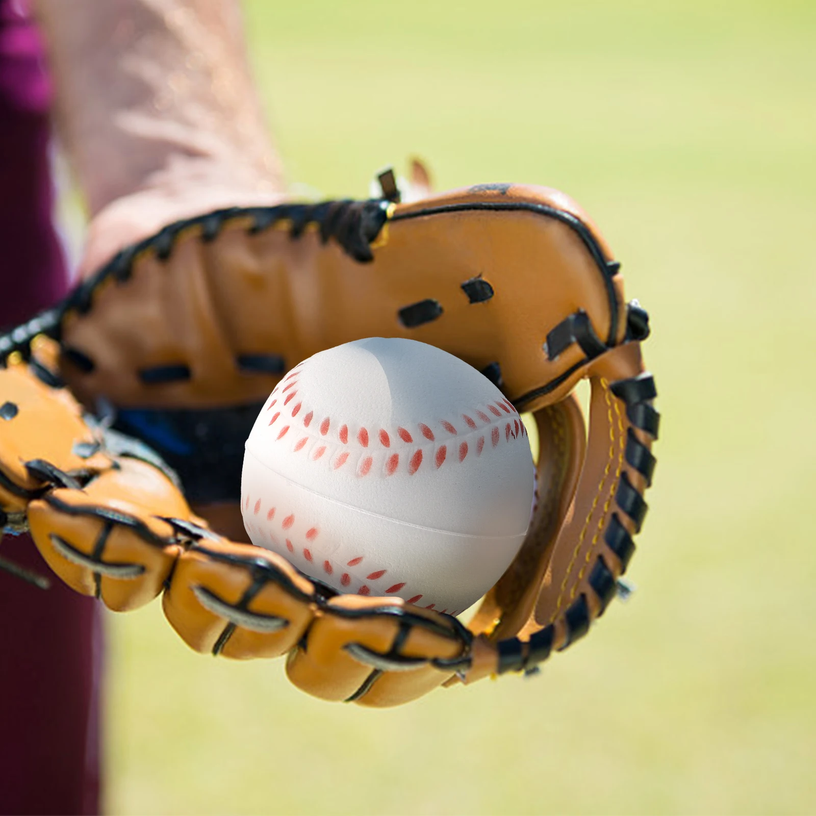 Esponja macia esporte ao ar livre prática trainning base bola criança baseball softball macio elástico plutônio para crianças jogar equipamentos