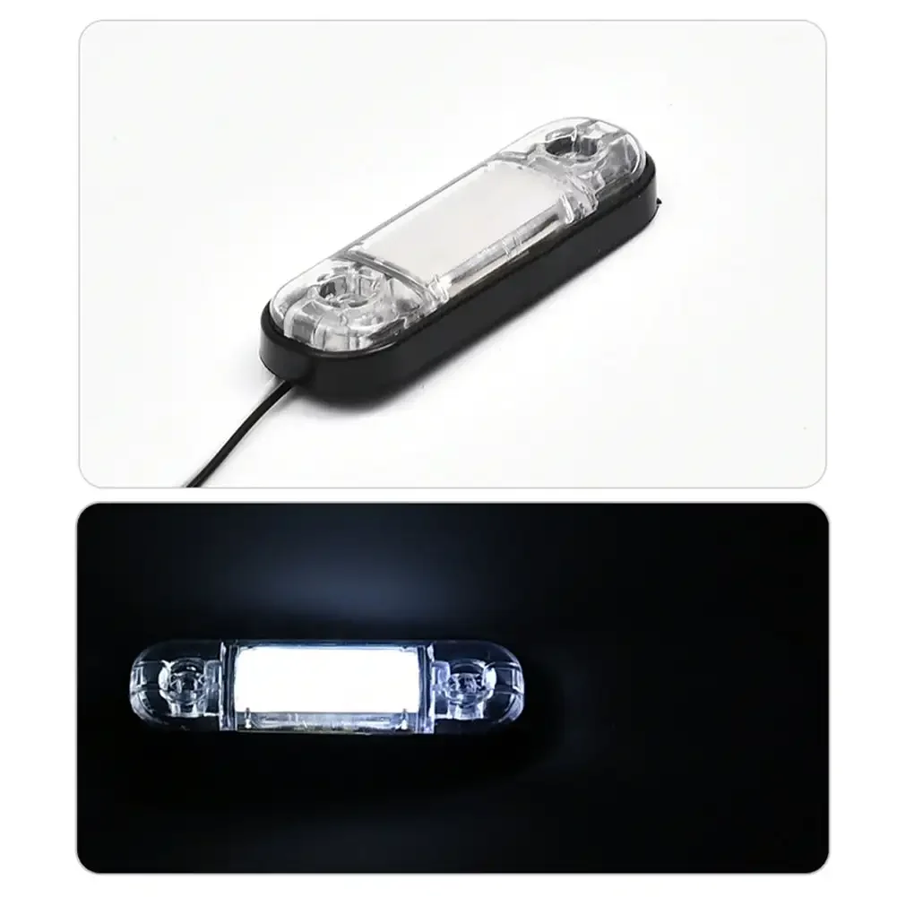 12V- 24V 3LED Trailer Truck Side Marker Lamp Waterproof Night Safety Warning Lights Side Guide Signal Lamp Marker Caravan