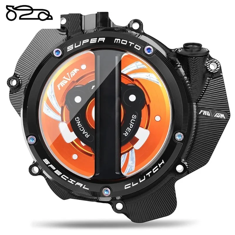 Clear Clutch Cover For KTM 790 Duke 2018-2024 790 Adventure 2019-2025 890 Duke ADV R 2018-2024 Motorcycle Aftermarket Parts