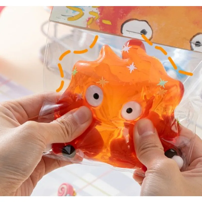 Funny Spitfire Bubble Little Fire Man Squeezing Slow Rebound Pinching Music 3D Cartoon Sensory Stress Relieving Toy