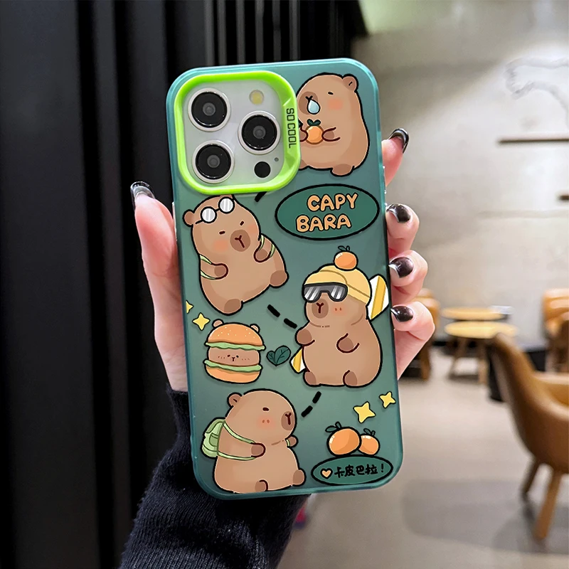 كابيبارا الكرتون الحال بالنسبة لسامسونج غالاكسي A16 A06 A55 A35 A25 A15 A05 A05S A54 A34 A24 A14 A73 A53 A33 A23 A13 A52 A32 A52S A22