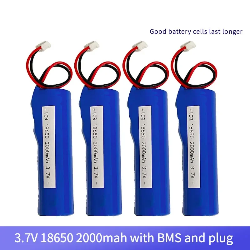 Diskon Besar Baterai Lithium Isi Ulang 3.7V 2000MAH 18650 Li-ion dengan Baterai PCB PH2.0-2P untuk Memancing Lampu LED Bluetooth 4.2V