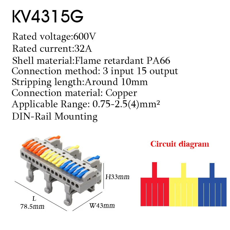 1PC Draht Stecker Elektrische Universal Schnell Leiter Splitter Push-in LED Kabel Terminal Blöcke Montierbare Schiene Junction Box – Detail 21