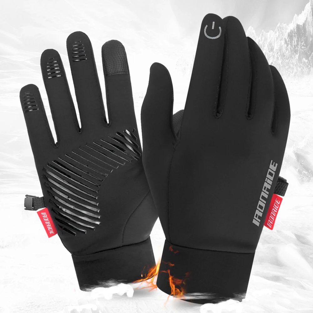 Motorrad handschuhe Moto handschuhe Winter Thermo Fleece gefüttert Winter wasserdicht Touchscreen rutsch feste Motorrad handschuhe