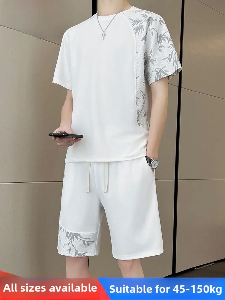 ensemble-deux-pieces-tendance-decontracte-pour-homme-t-shirt-a-manches-courtes-ample-et-short-ideal-pour-l'ete-–-grande-taille