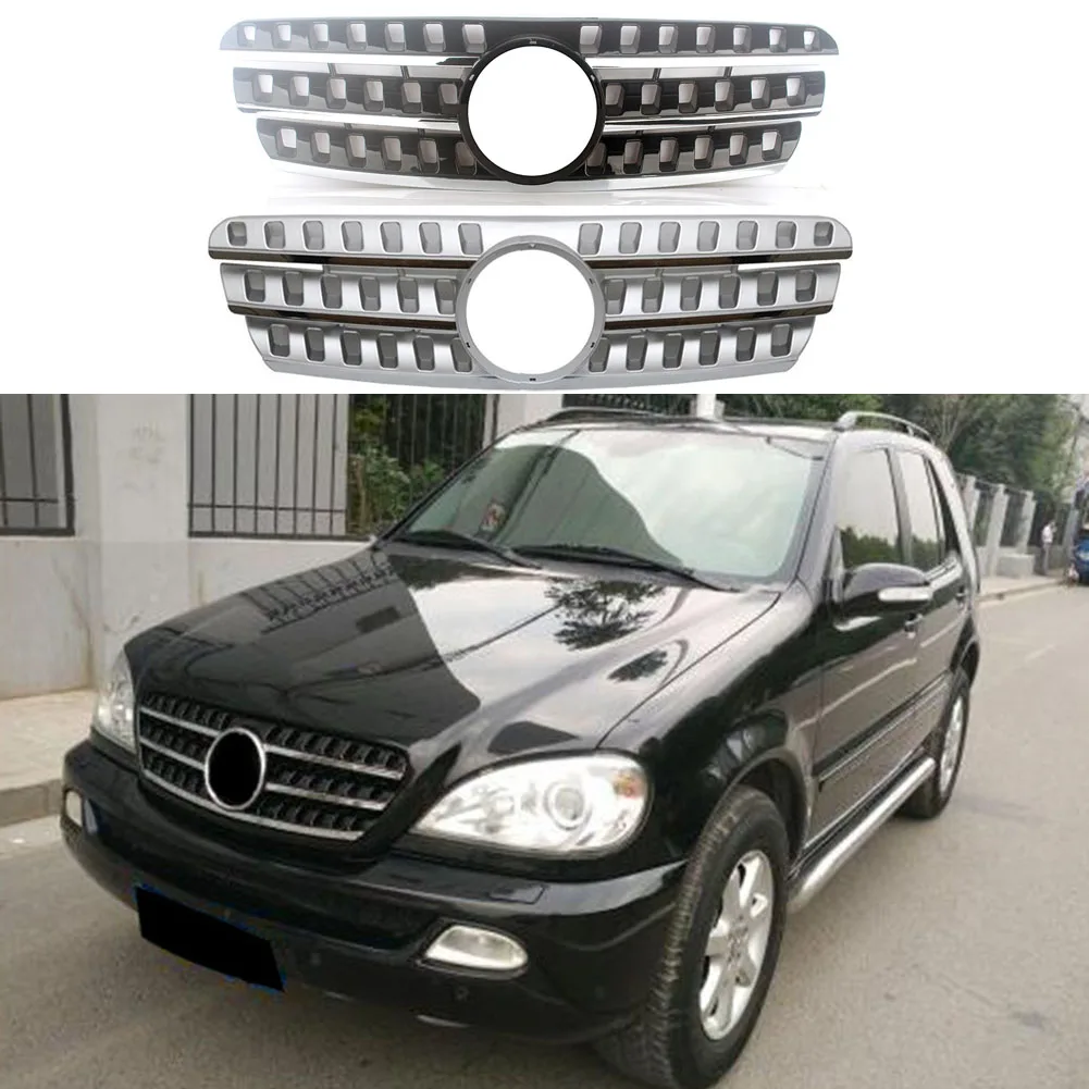 Car Fit For Mercedes Benz W163 ML350 ML500 ML400 ML320 1998 1999 2000 2001 2002 2003 2004 Front Grille Honeycomb Mesh