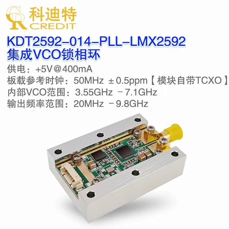 LMX2592 module PLL phase locked loop 20M-10GHz high frequency microwave signal source