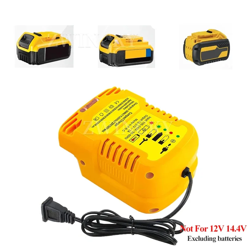 Mini Fast Charger Replacement for Dewalt 20V Battery Charging Station Compatible For Dewalt 20v Battery Charger DCB107 DCB112