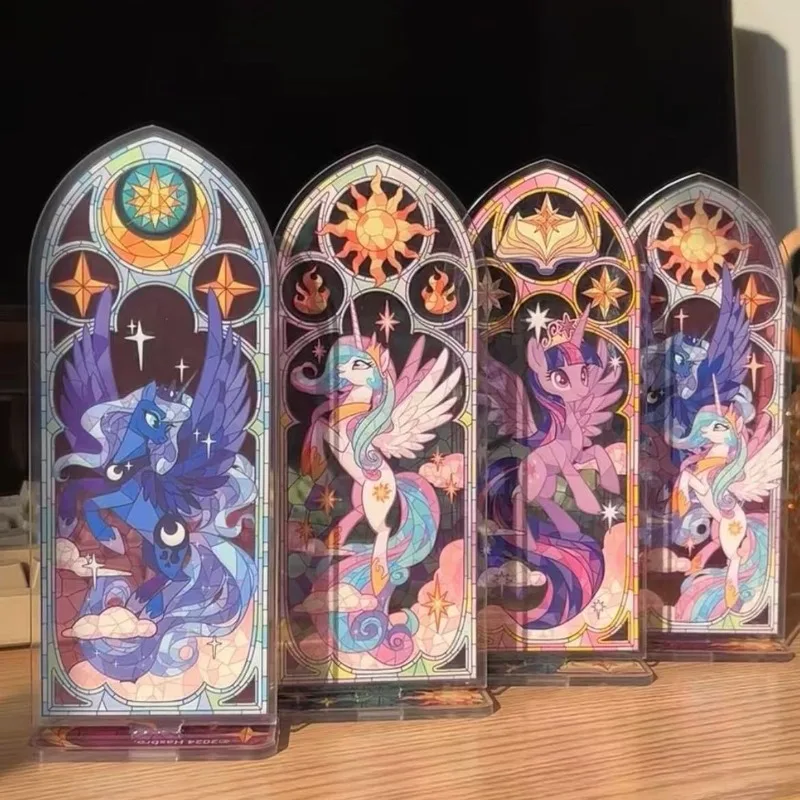 Soporte acrílico para ventana de Color de princesa cósmica My Little Pony, adornos de escritorio personalizados a la moda, decoración, regalos de navidad