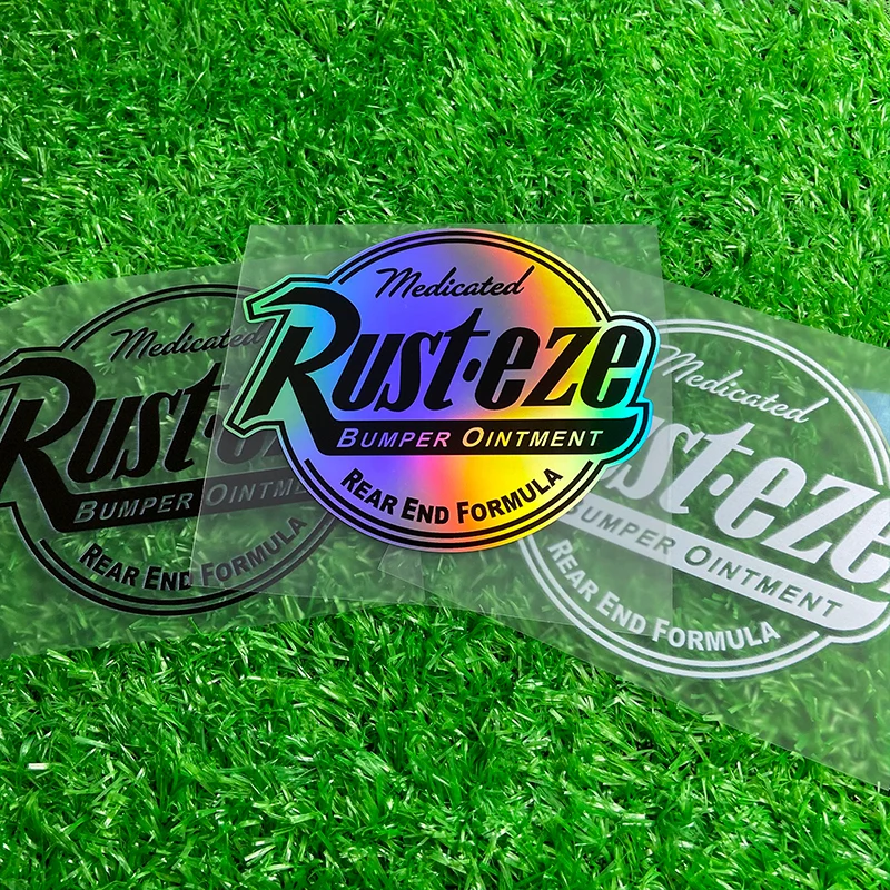 Rust Eze Medicated Scooter Stickers Waterproof Sunscreen DIY Motorcycle Fuel Tank Vinyl Decal Truck Car Window Bumper Decoration image 5