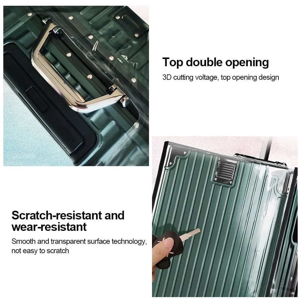Durable Full Transparent Luggage Protector Cover Dustproof PVC Suitcase Cover Protector Waterproof Travel Accessories