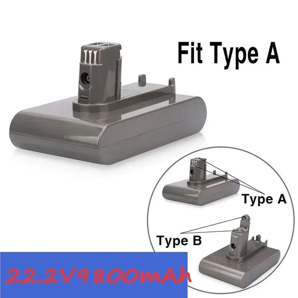 22.2V 8800mAh ( Only Fit Type B ) Li-ion Vacuum Battery for Dyson DC35, DC45 DC31, DC34, DC44, DC31 Animal, DC35 Animal & 8.8Ah