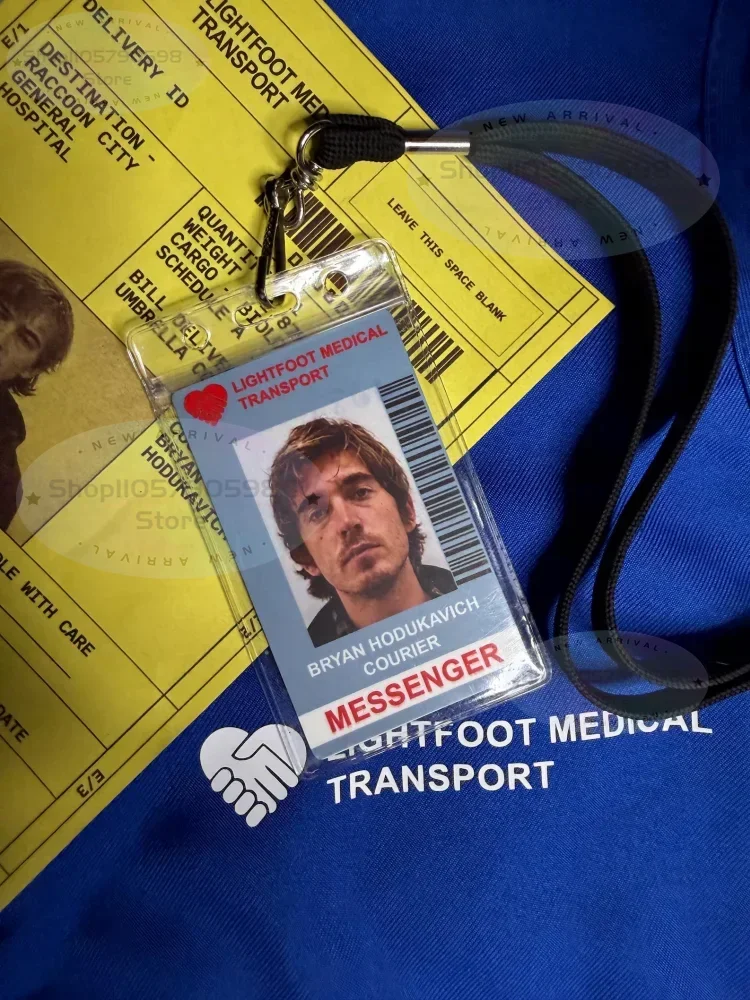 R-Evil Bryan HoDukavich ID Card Badge, Lightfoot Medical Transport Cosplay ID Badge,Halloween Cosplay Costume Accessory