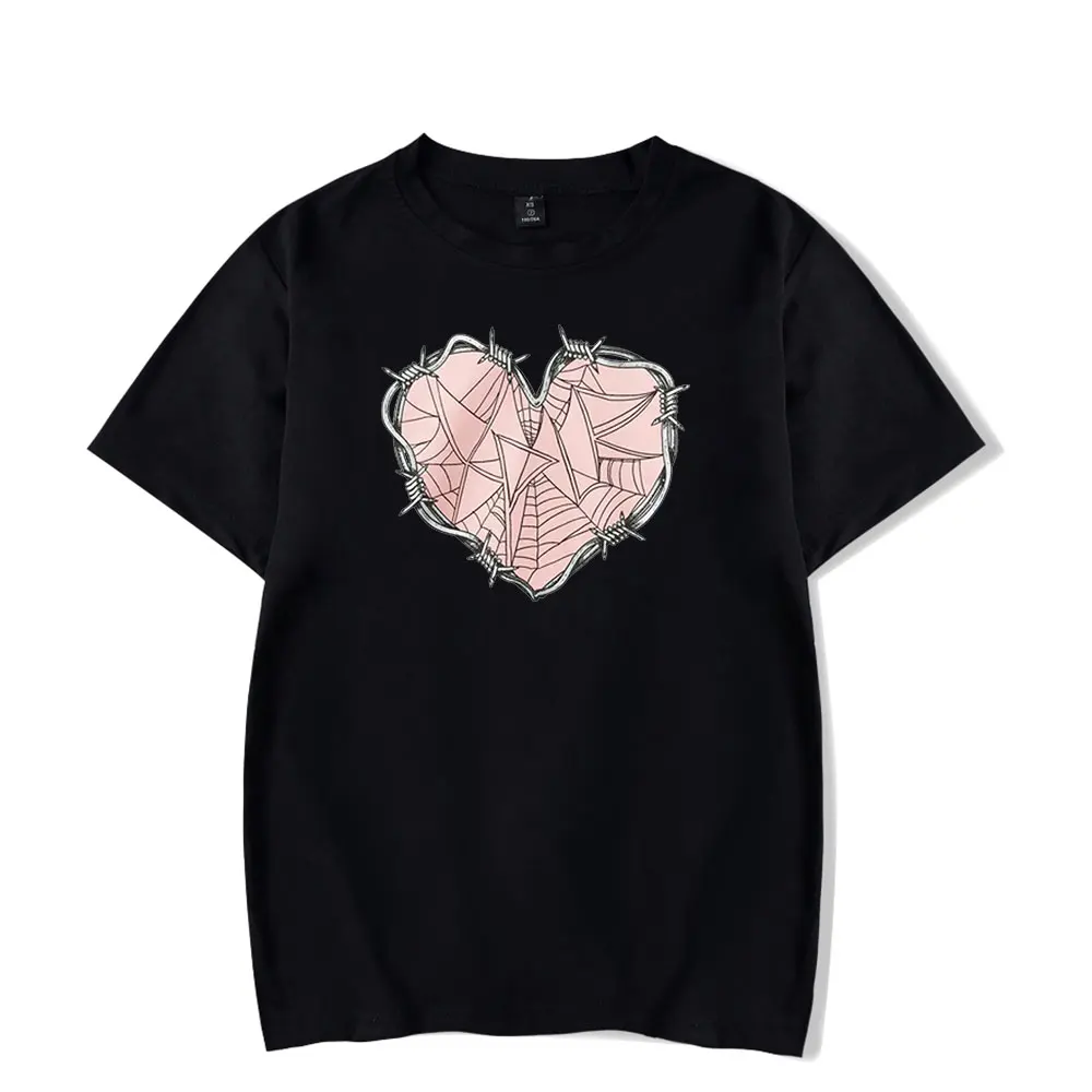 Sam and Colby XPLR Web Heart Streetwear logo Merch T-Shirt Men and Woman Short Sleeve Women Funny T Shirt Unisex Harajuku Tops