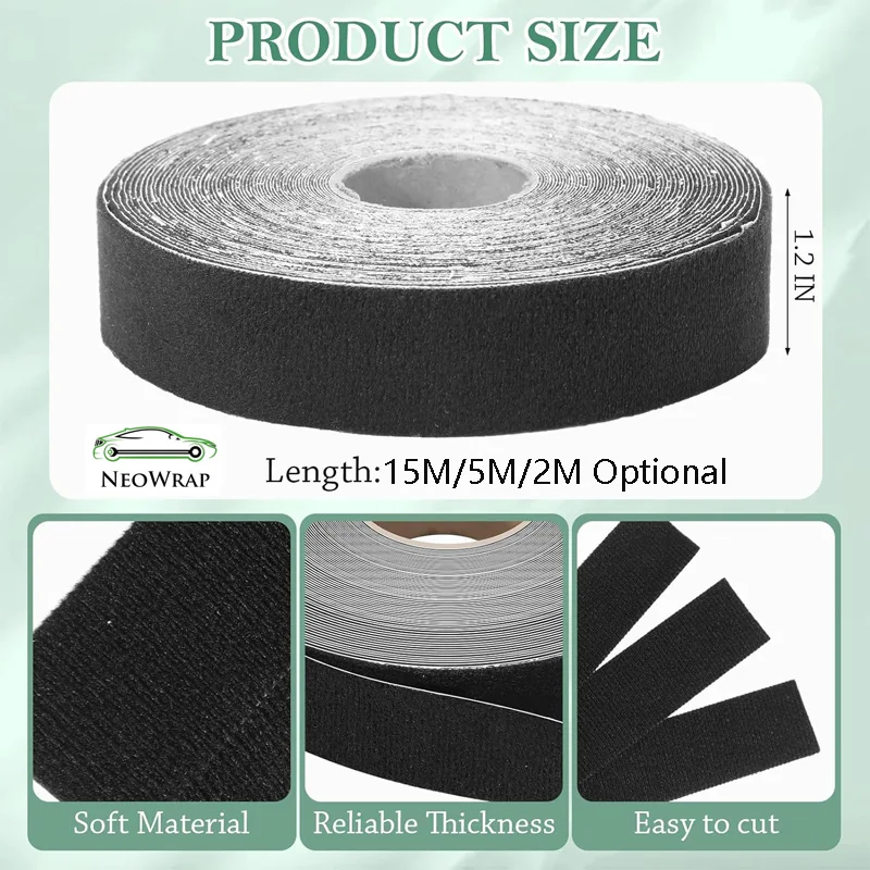 Micro Fiber Felt for Squeegee Felt Edge Cloth for Hard Card Squeegee Car Wrap Scraper DIY Adhesive Felt Tape Vinyl Squeegee Tool