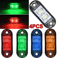 For Trailer Truck Caravan Side Clearance Marker Lamp Warning Lights LED Side Marker Lamp Red Yellow White 12V- 24V 1/2/4PCS