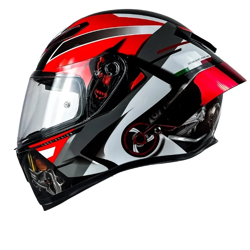 

Motorcycle Helmet Winter Special 3C Certification Carbon Fiber Dual-lens Four Seasons Universal Safety Travel