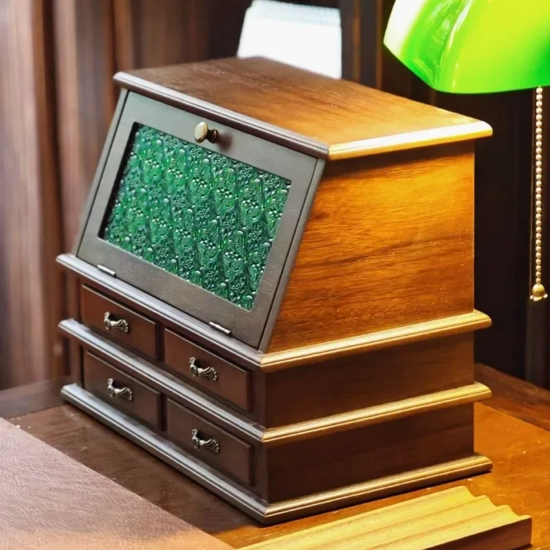 New Large Jewelry Storage Box Jewelry Display Box Women's Jewelry Wholesale Necklace Pendant Ring Storage Box