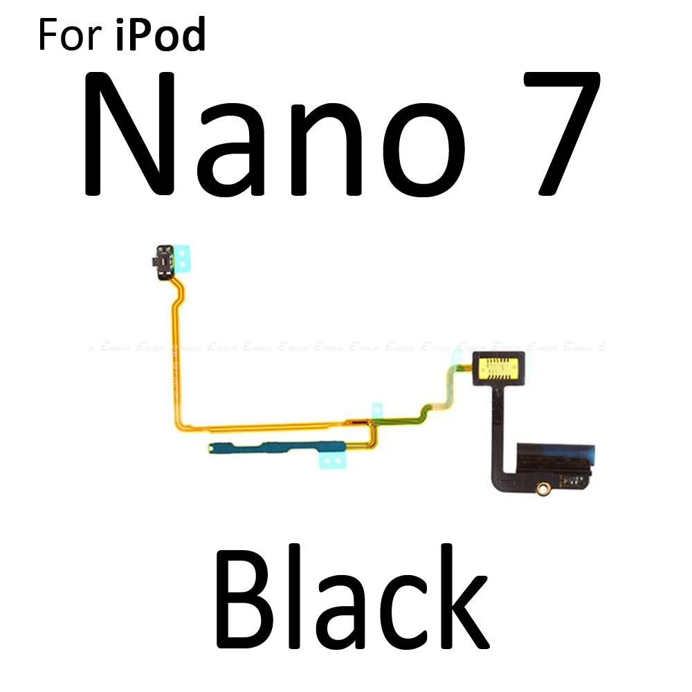 Volume Button Power Switch On Off Button Flex Cable For iPod Touch 2 3 4 5 Nano 6 7 Up Down Button Replacement Parts