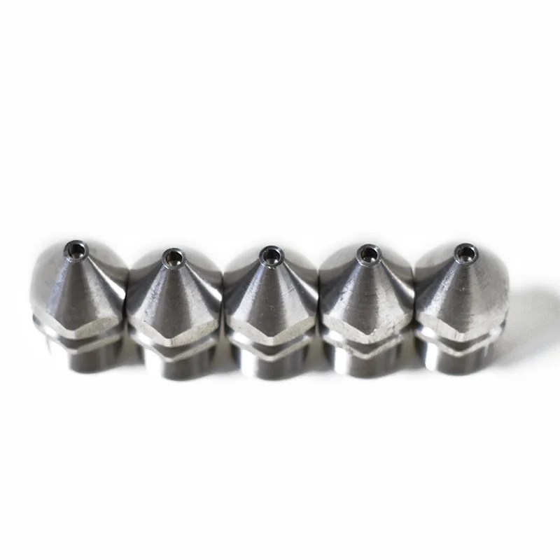 1PC Nozzle 1/4 Outer Filament Front Back Three Holes Cleaning Nozzle High-pressure Pipe Cleaning Outer Wire Cleaning Dredging