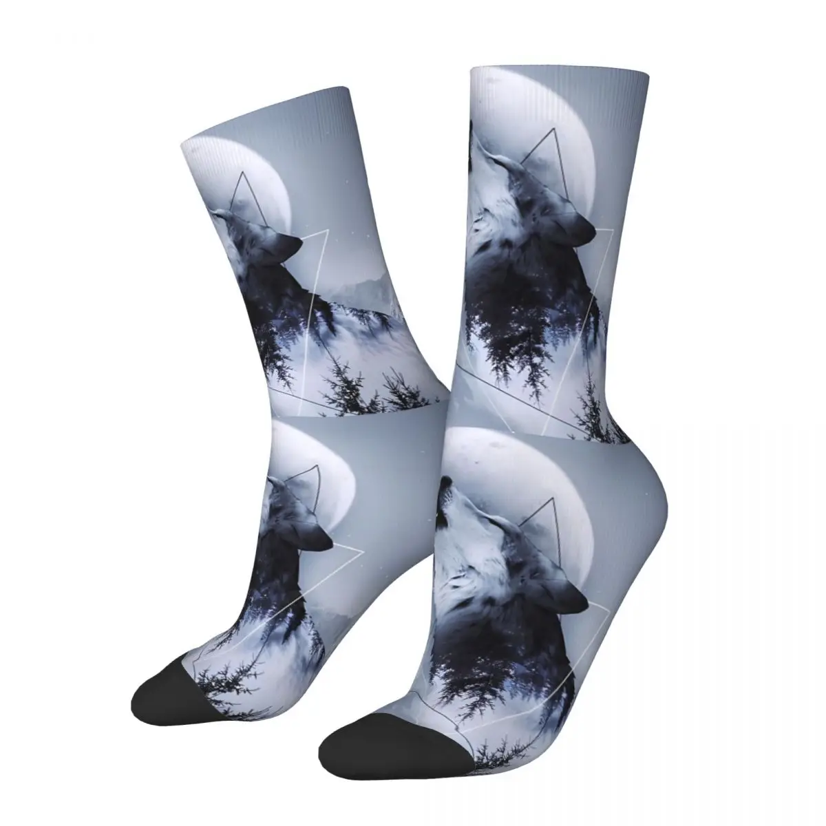 Wild Wolf Sock Printed Man Polyester