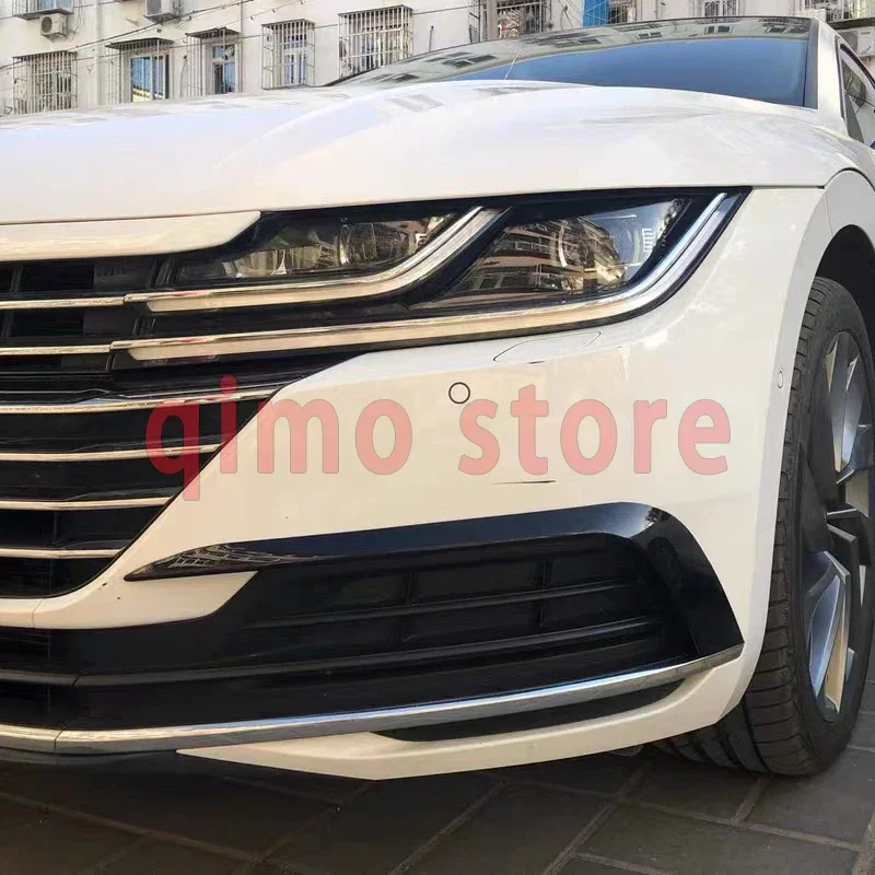 Car Styling For vw's Arteon CC Body kit Spoiler2019 2020 2021 2022 Front bumper wind knife decoration Bright Black sports R-line