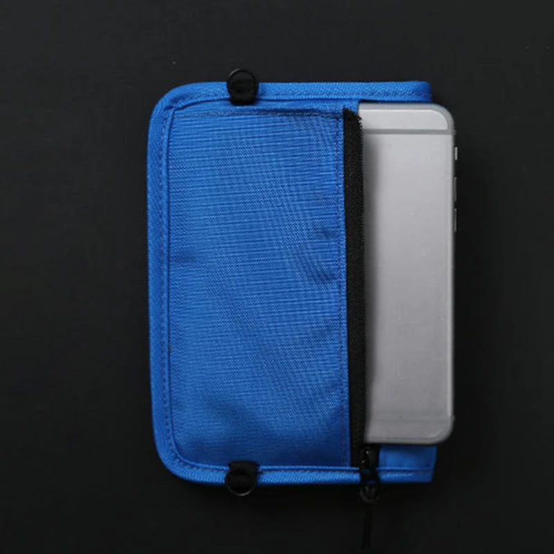 Anti-Theft Travel Passport Wallet Neck Bag Waterproof Men RFID Blocking Card Phone Pouch Women Mini Crossbody Bag Nylon Handbag