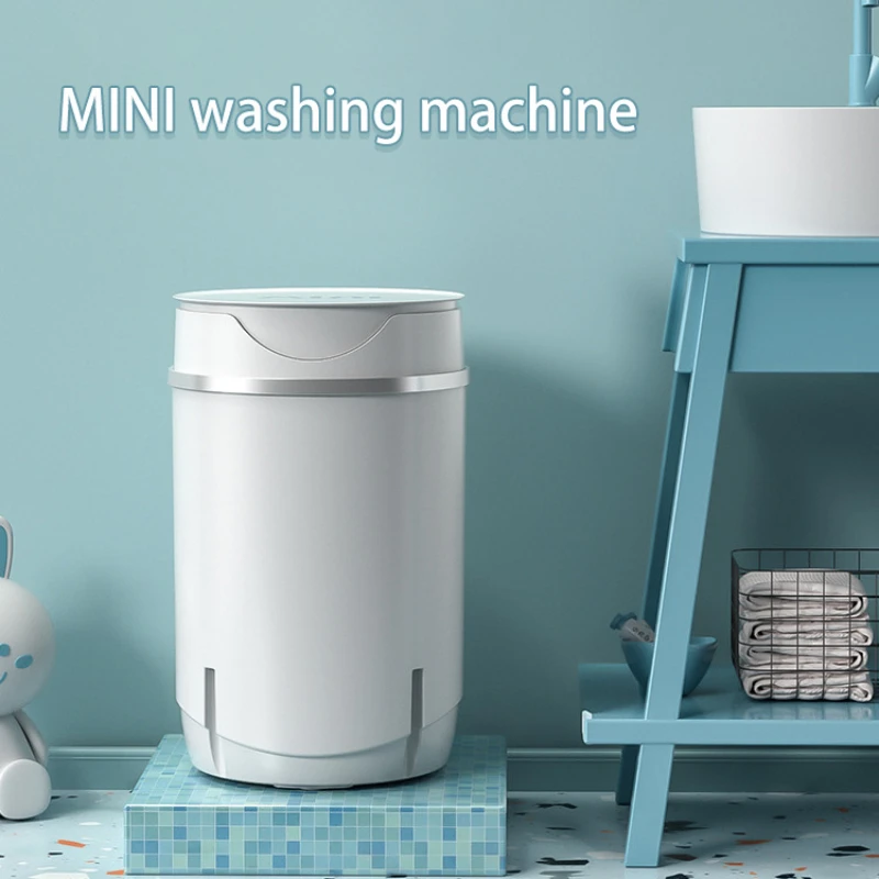 

Semi-automatic small washing machine blue light washing and removing all-in-one household mother and baby special household