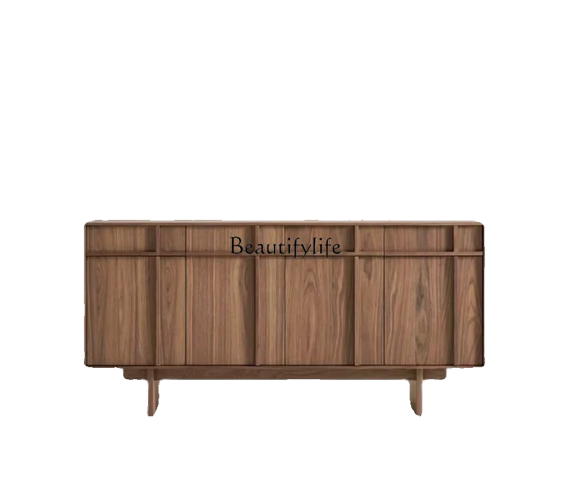 

Nordic solid wood dining side cabinet medieval wabi-sabi wind storage chest French oak solid wood storage simple