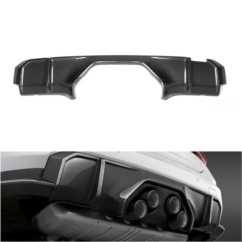 

Flying Wing Dry Carbon Rear Bumper Lip Sword Fins Spoiler Splitter Diffuser For M3 M4 G80 G82 G83 2021+